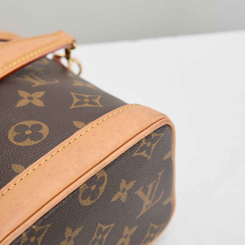 二手Lv Nano Noé 水桶包 老花/ 晶片款-15