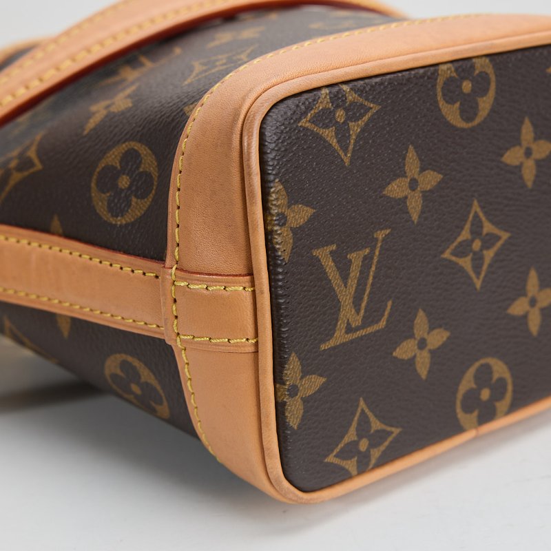 二手Lv Nano Noé 水桶包 老花/ 晶片款-17