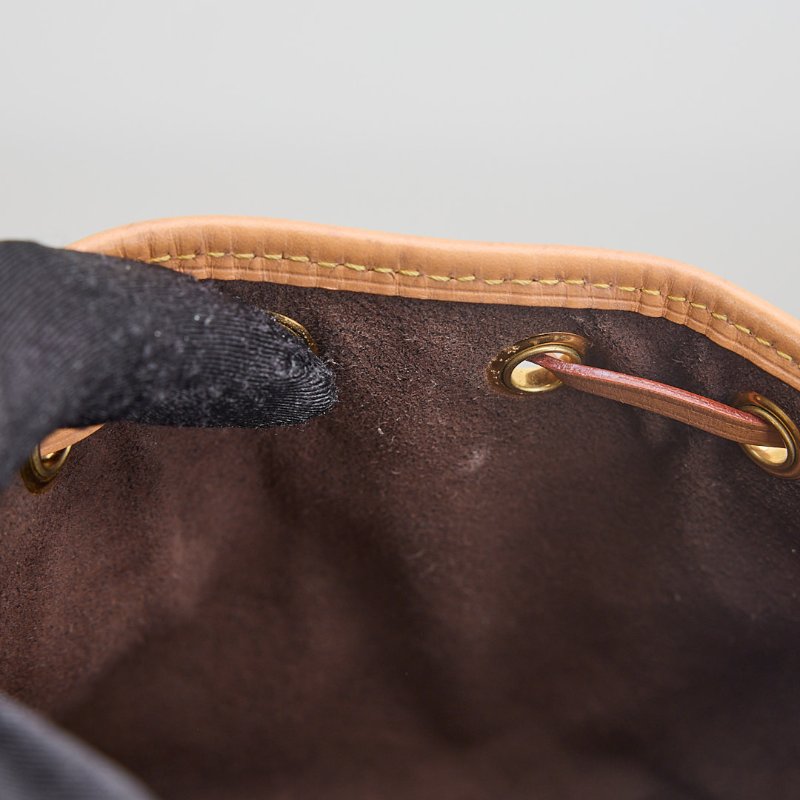 二手Lv Nano Noé 水桶包 老花/ 晶片款-24