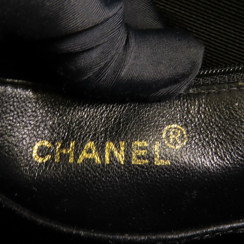 CHANEL 牛皮皮革Vintage Tote Bag金扣肩背袋-8