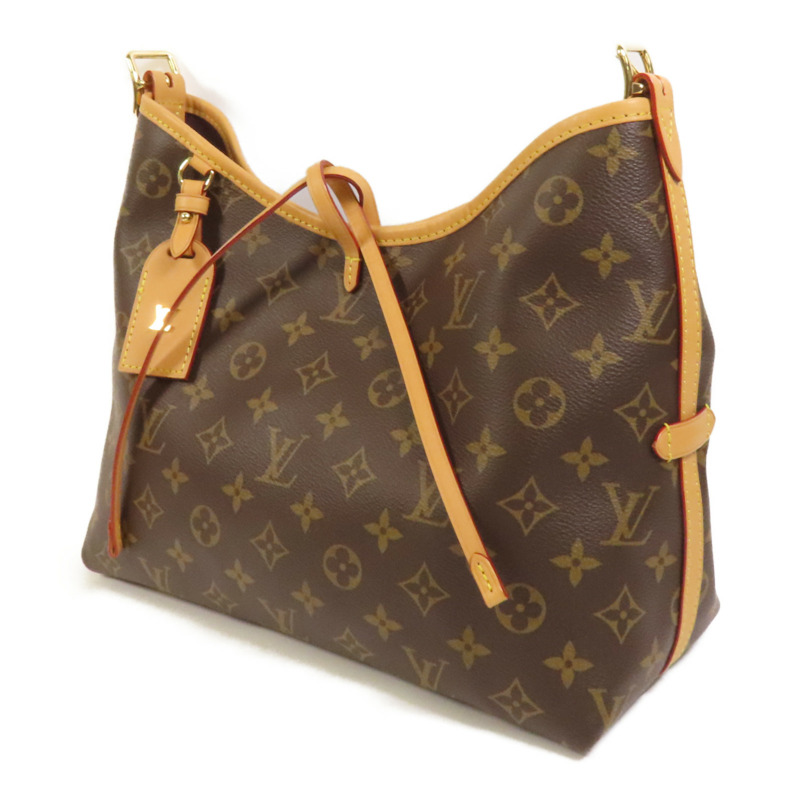 LOUIS VUITTON Monogram CarryAll PM金扣肩背袋-2