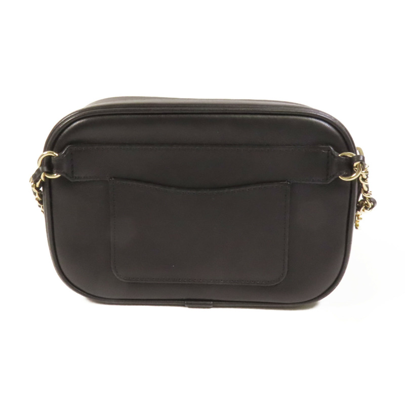 CHANEL 牛皮皮革CC Mania Waist Bag金扣鏈帶腰包-1