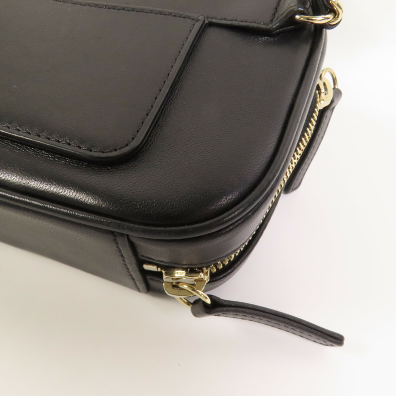 CHANEL 牛皮皮革CC Mania Waist Bag金扣鏈帶腰包-14