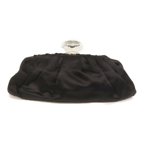 CHANEL Satin Vintage Handbag銀扣手挽袋