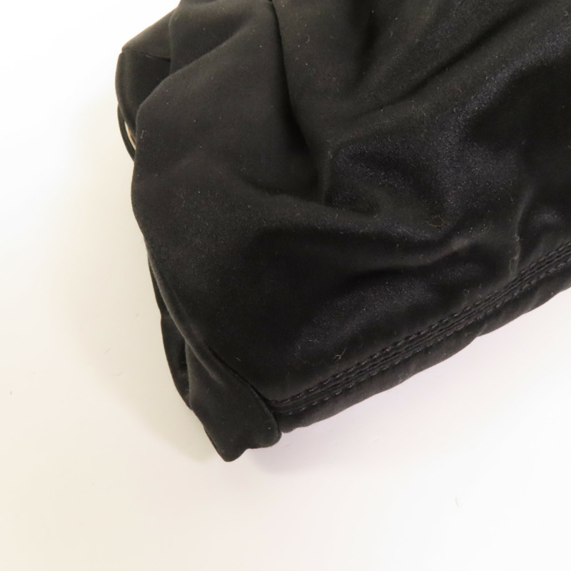 CHANEL Satin Vintage Handbag銀扣手挽袋-13