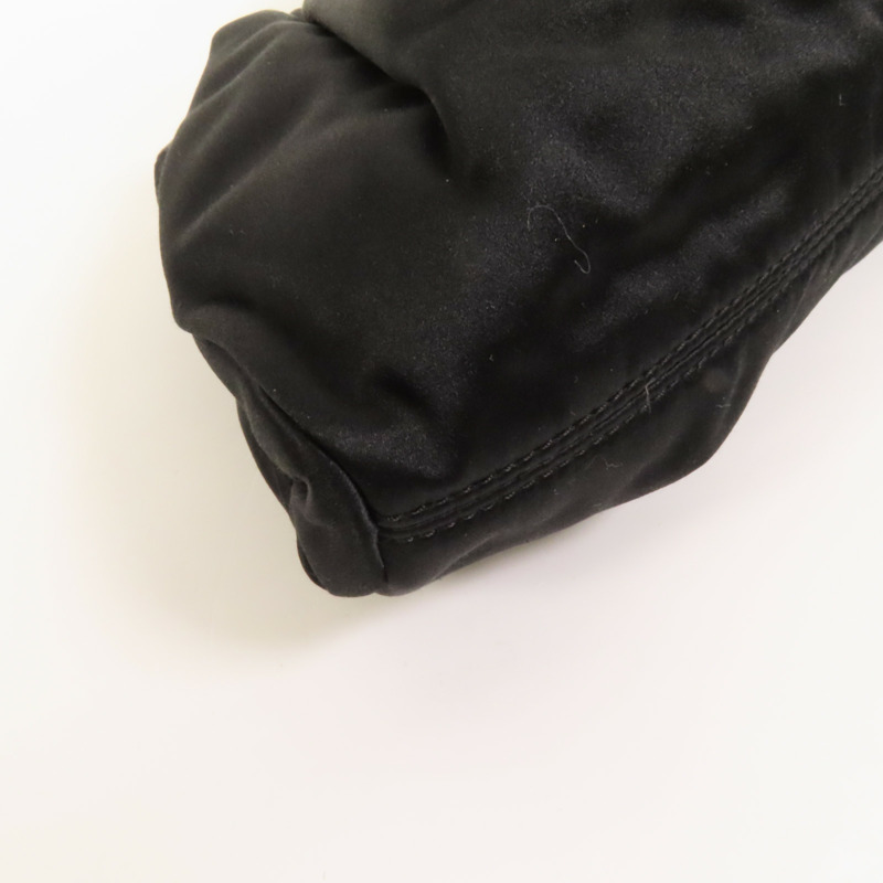 CHANEL Satin Vintage Handbag銀扣手挽袋-14