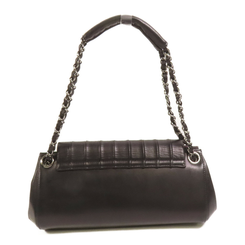 CHANEL 羊皮皮革Shoulder Bag銀扣鏈帶肩背袋-1