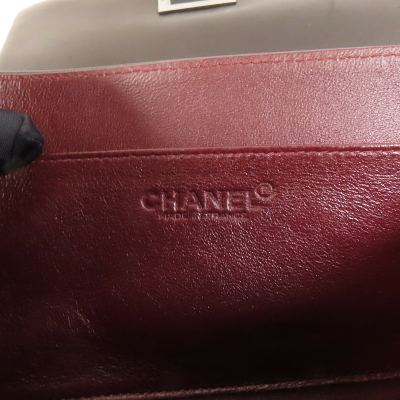 CHANEL 羊皮皮革Shoulder Bag銀扣鏈帶肩背袋-7