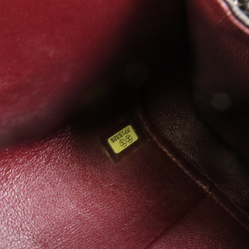 CHANEL 羊皮皮革Shoulder Bag銀扣鏈帶肩背袋-8