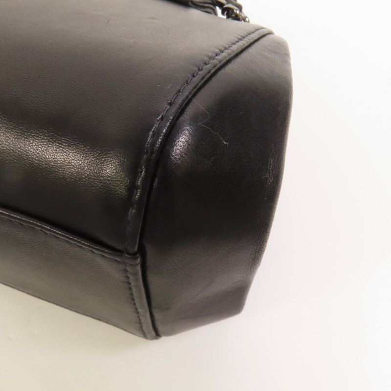 CHANEL 羊皮皮革Shoulder Bag銀扣鏈帶肩背袋-13