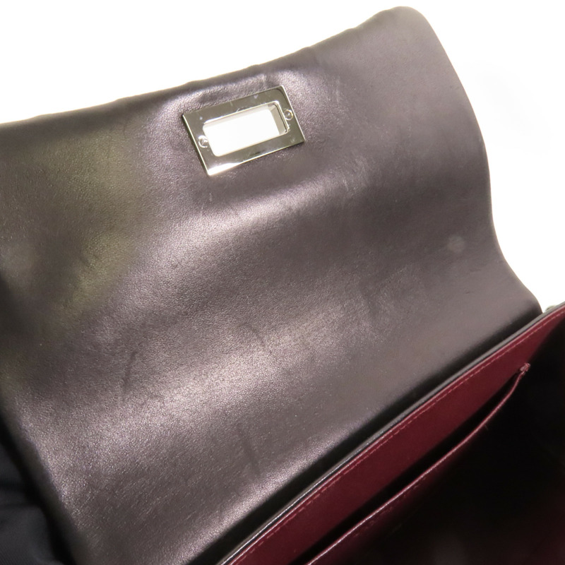 CHANEL 羊皮皮革Shoulder Bag銀扣鏈帶肩背袋-15