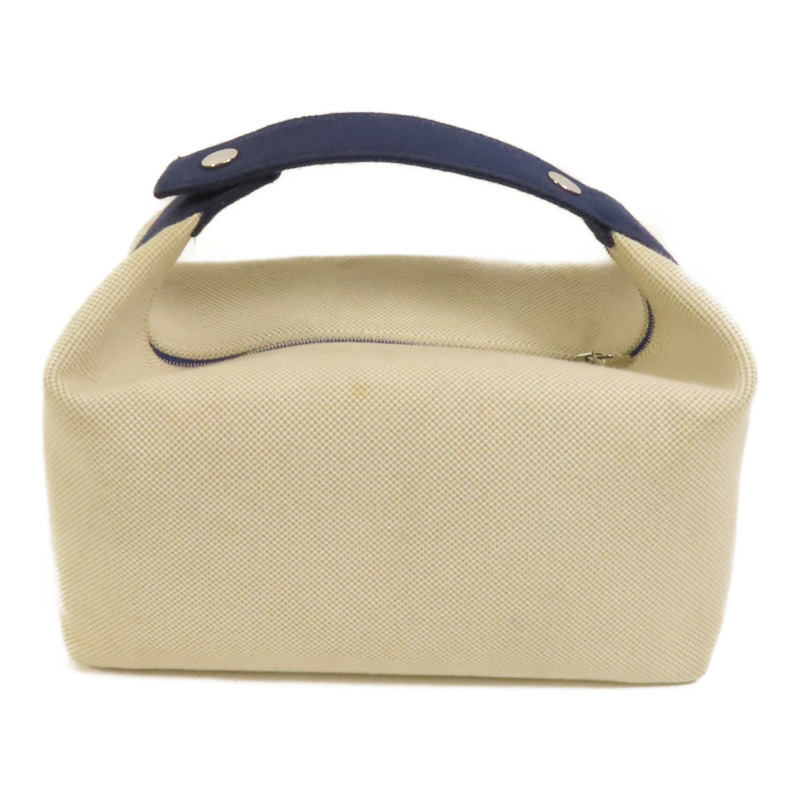 HERMES 帆布Bride A Brac Cabriole GM銀扣手挽袋-1