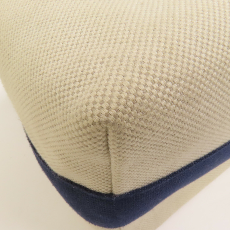 HERMES 帆布Bride A Brac Cabriole GM銀扣手挽袋-11