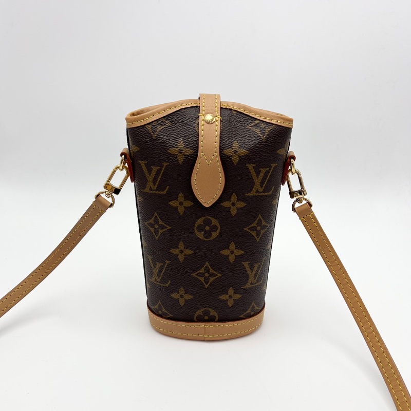 LV FOLDMEPOUCH老花mini肩背斜背薯條包 芯片款10.5*18*6 98新配件塵袋-6