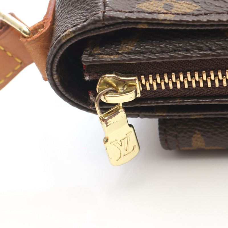 路易威登 Vivacite PM 單肩斜背包 M51165 Monogram 棕色皮革-10