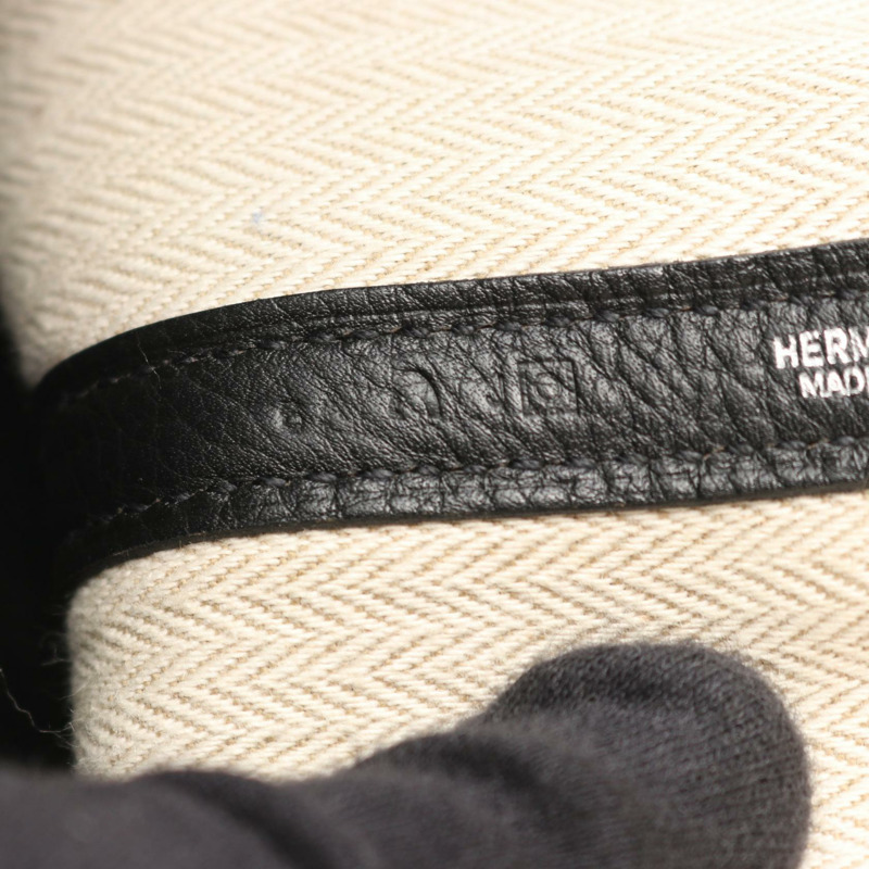 愛馬仕花園派對TPM手提包 O 051568CK Negonda皮革 SHW 黑色 二手-4