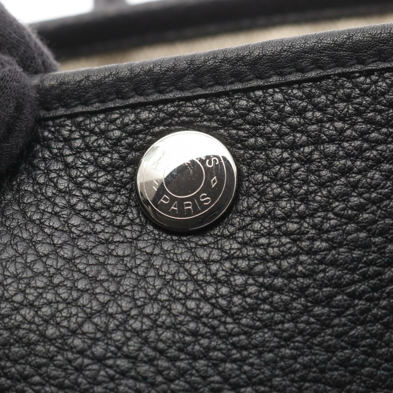 愛馬仕花園派對TPM手提包 O 051568CK Negonda皮革 SHW 黑色 二手-8