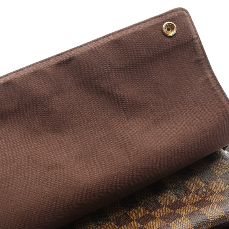 路易威登 Naviglio 單肩斜背包 N45255 Damier 皮革 Ebene 二手-5