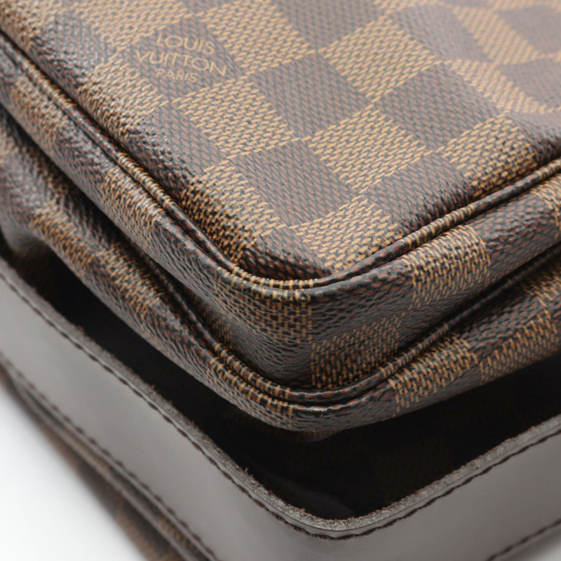 路易威登 Naviglio 單肩斜背包 N45255 Damier 皮革 Ebene 二手-6