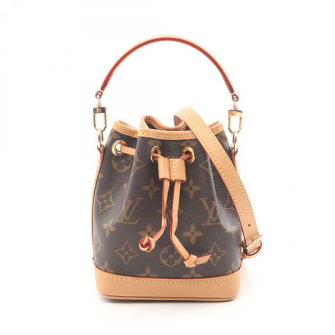 路易威登 NanoNoe 斜背單肩包 M81266 Monogram 棕色皮革