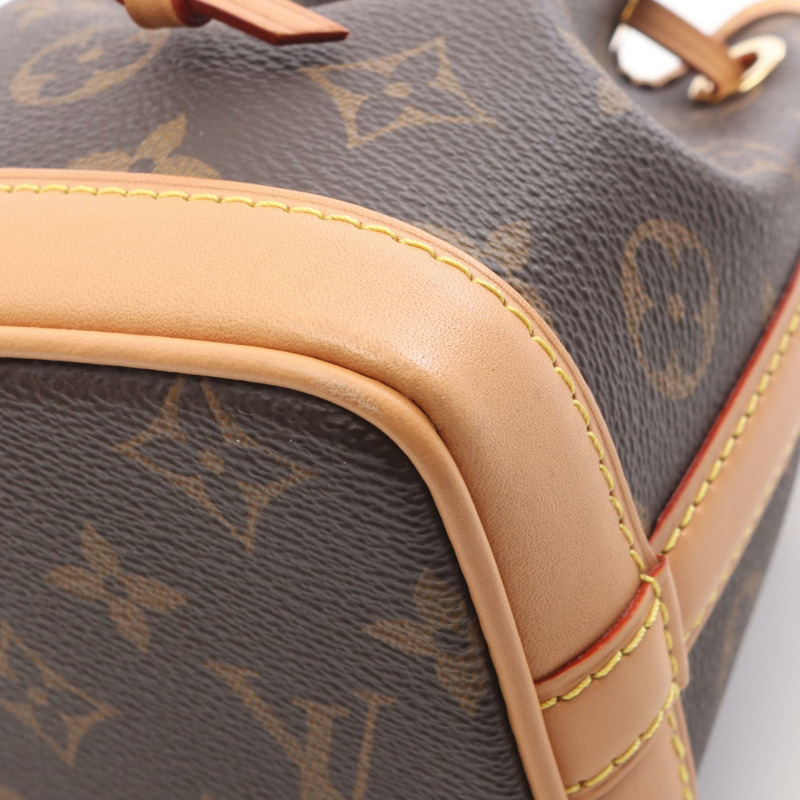 路易威登 NanoNoe 斜背單肩包 M81266 Monogram 棕色皮革-5