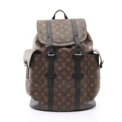 路易威登 Christopher MM 雙肩包 M43735 Monogram 帆布馬卡薩皮革