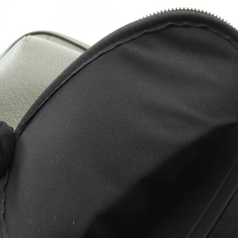 路易威登 Avenue 斜背腰包 M30973 Taiga 皮革 卡其色 二手-5