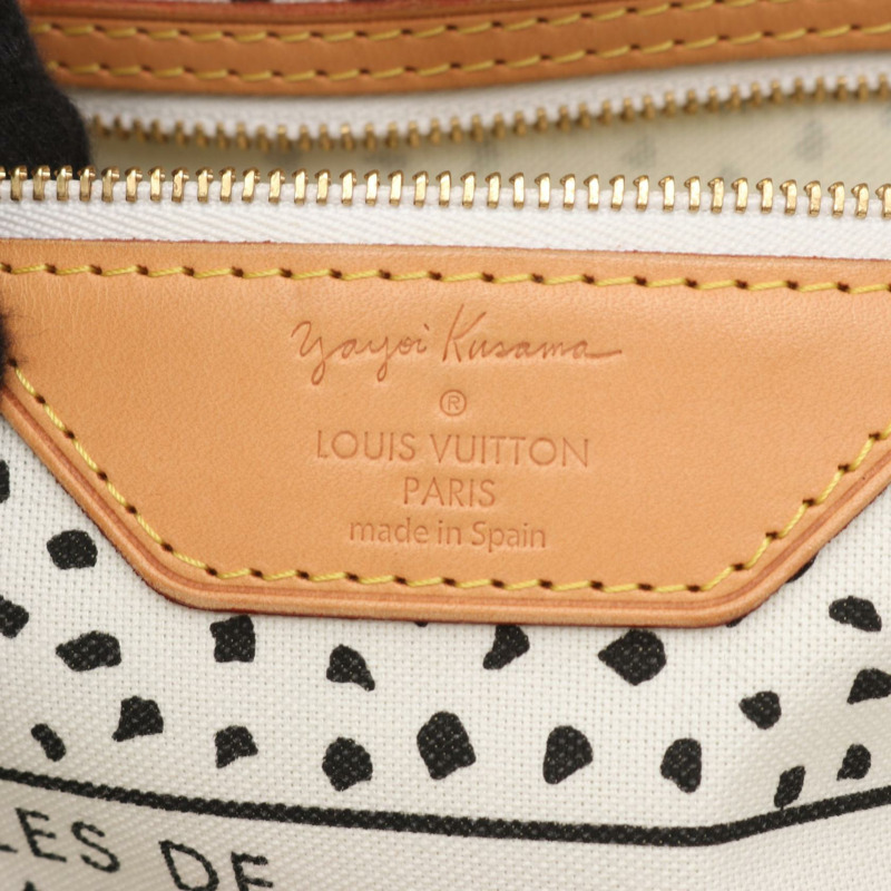 路易威登 Neverfull MM 手提單肩包 M40684 Monogram Wave 白色皮革-3