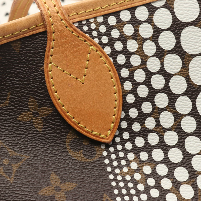 路易威登 Neverfull MM 手提單肩包 M40684 Monogram Wave 白色皮革-10