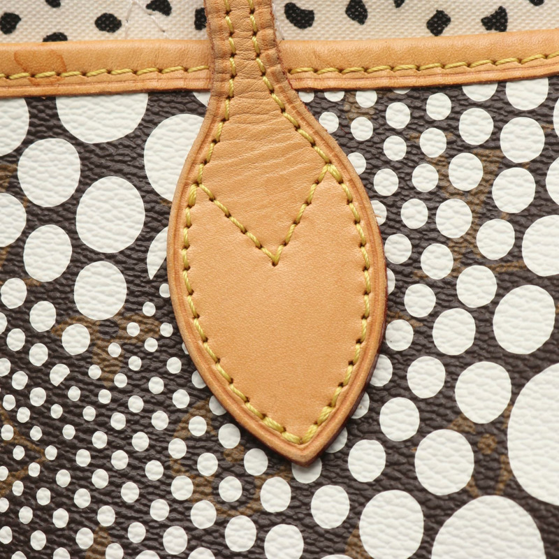 路易威登 Neverfull MM 手提單肩包 M40684 Monogram Wave 白色皮革-11