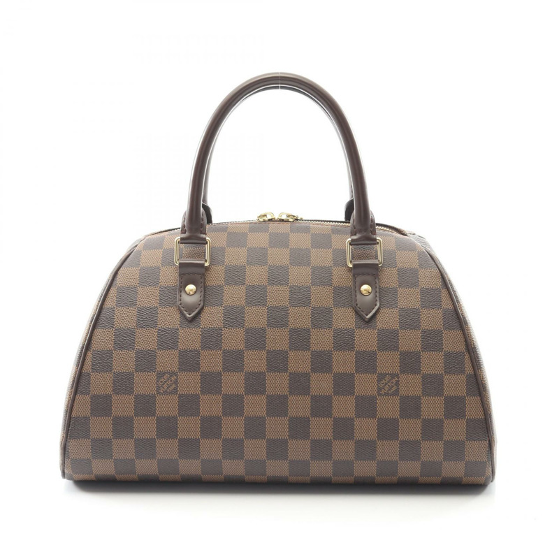路易威登 Rivera MM 手提包 N41434 Damier 皮革棕色 Ebene 二手女士-0