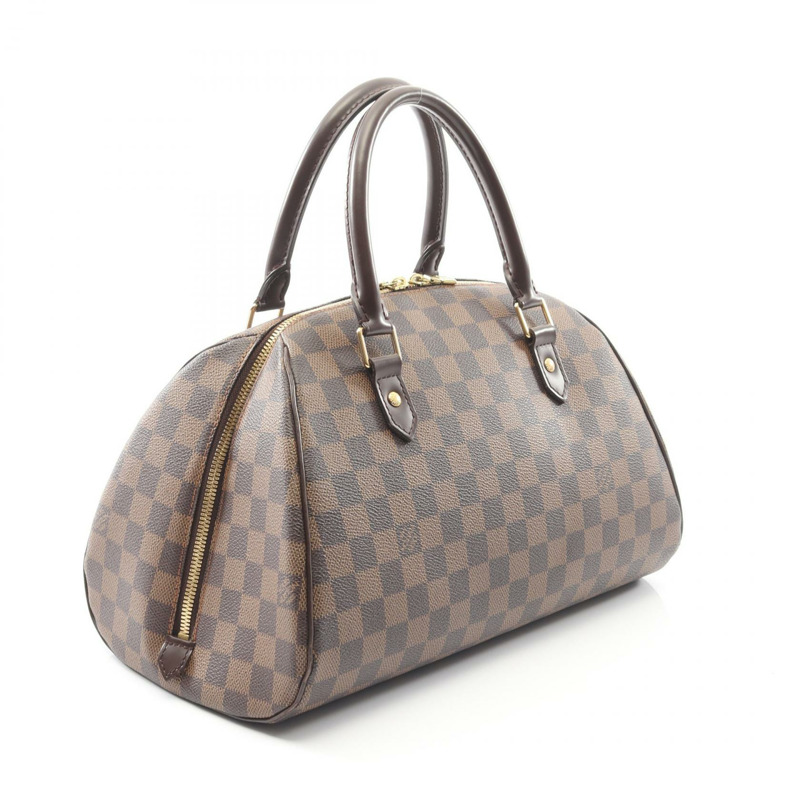 路易威登 Rivera MM 手提包 N41434 Damier 皮革棕色 Ebene 二手女士-1