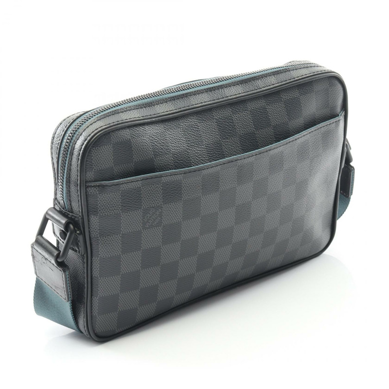 路易威登 Alpha 斜背包 N40188 Damier 石墨黑 二手 LV-1