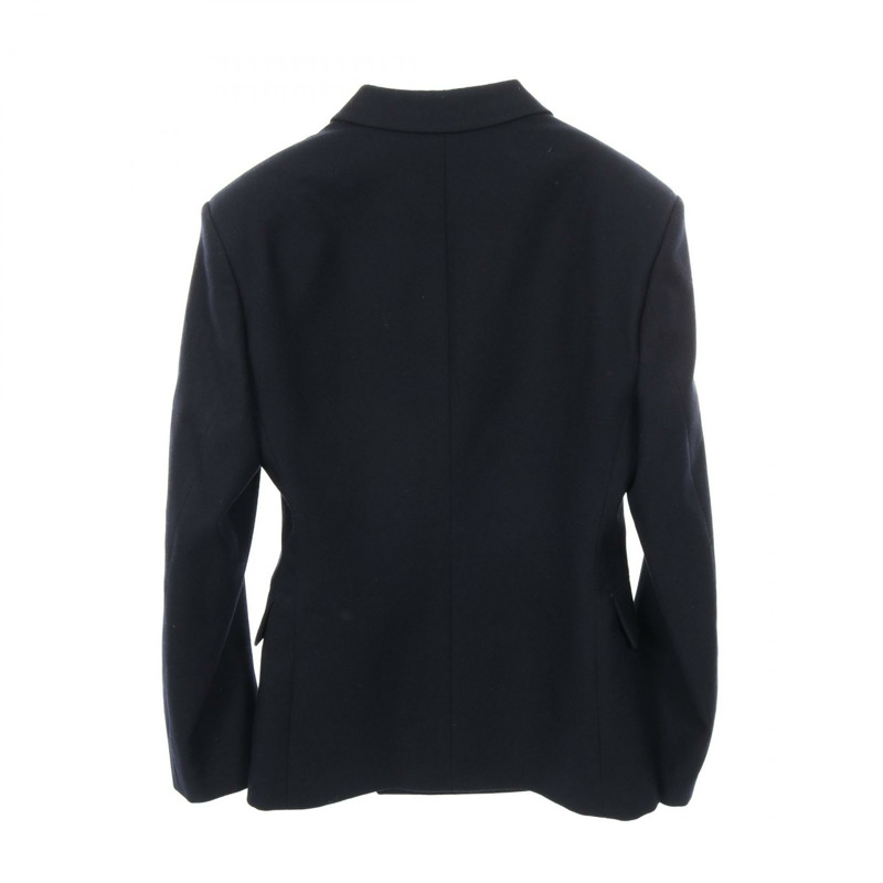 PRADA 男士羊毛修身西裝外套，海軍藍，#46，二手-1