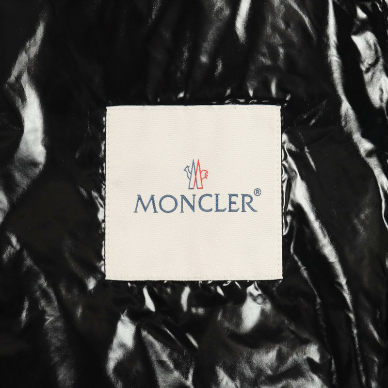 MONCLER ALCYONE 山地長款連帽夾克，尼龍聚酯混紡，黑色，二手，尺寸 3-2