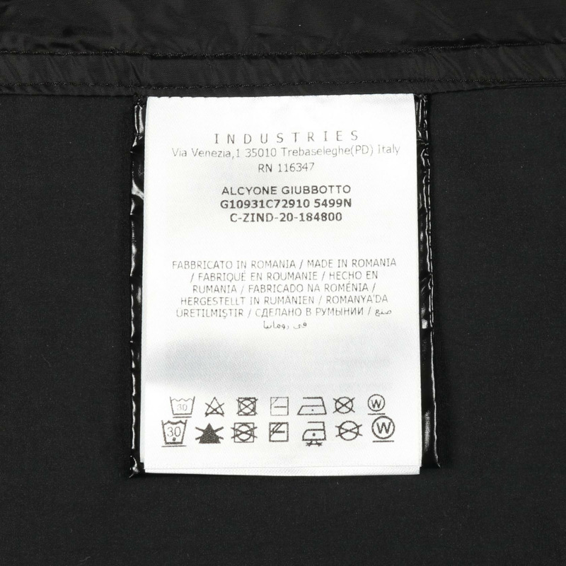 MONCLER ALCYONE 山地長款連帽夾克，尼龍聚酯混紡，黑色，二手，尺寸 3-4