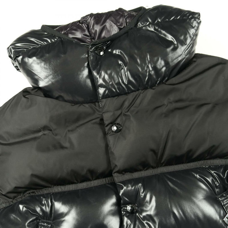 MONCLER TANY 男士尼龍黑色羽絨外套/短外套,二手,尺寸 1-10