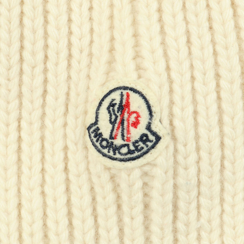 MONCLER MAGLIONE 開襟羊毛羽絨外套 白色 二手 女款 S 碼-6