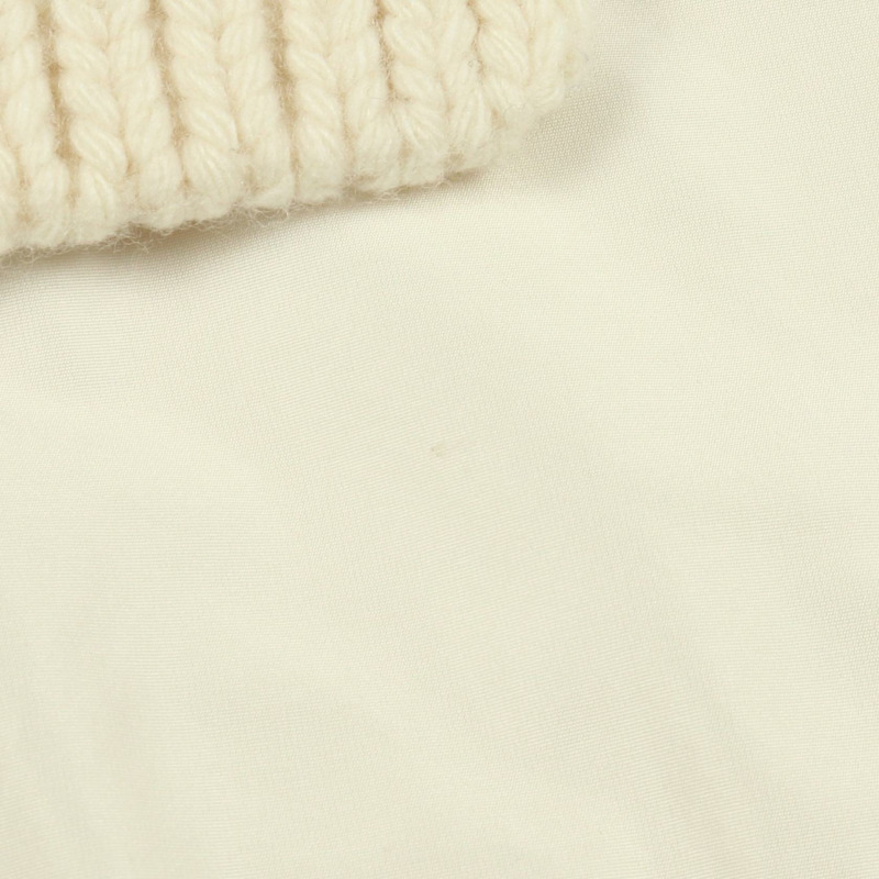 MONCLER MAGLIONE 開襟羊毛羽絨外套 白色 二手 女款 S 碼-9