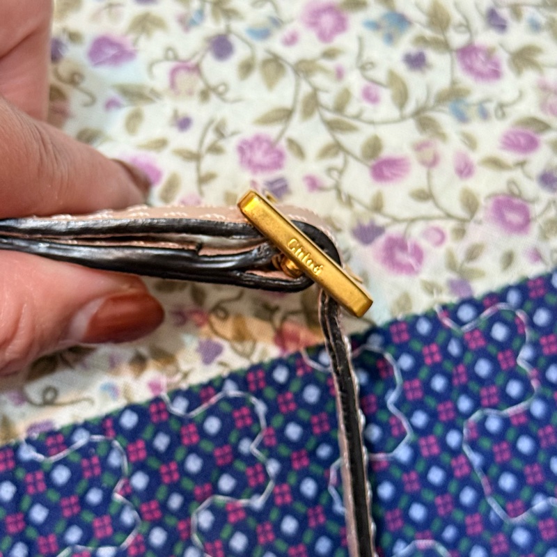 Chloe Marcie 牛皮掀蓋斜背鈴鼓包-裸色-8