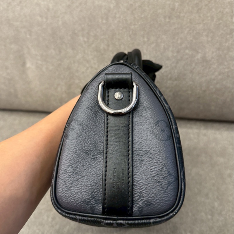 LV keepall25黑老花-1