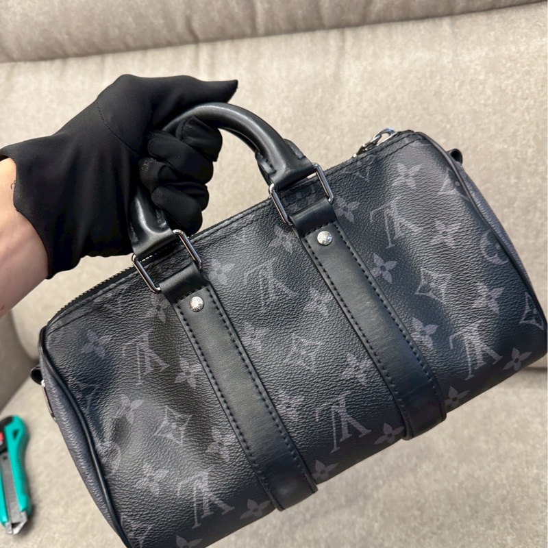 LV keepall25黑老花-2