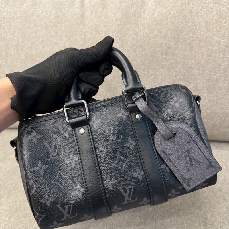 LV keepall25黑老花-3