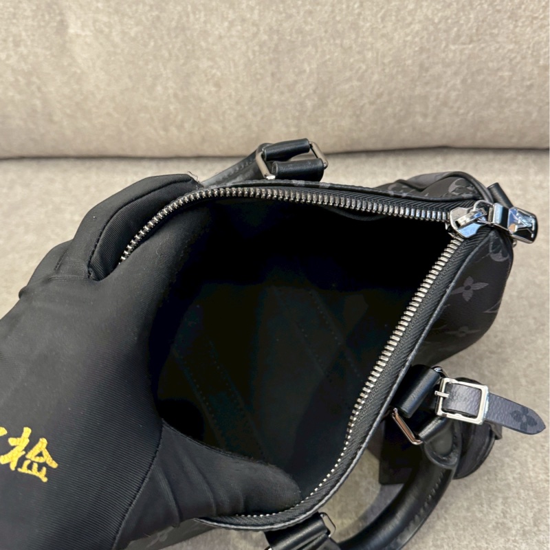 LV keepall25黑老花-4