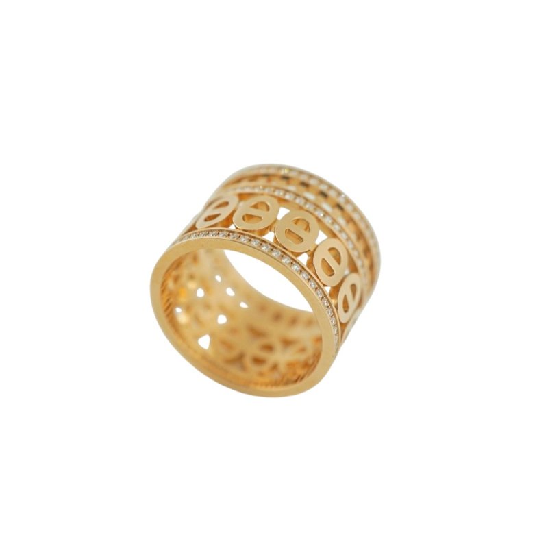 Hermes 愛馬仕 Chaine d'ancre Divine 玫瑰金鑲鑽戒指 鑽戒-7