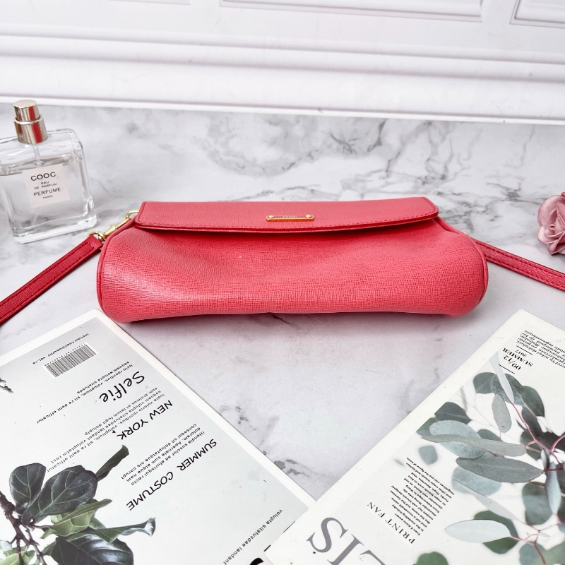 fendi 粉色牛皮肩背斜背包21×11×4 98新-3