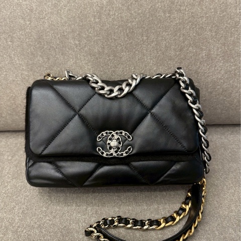 香奈兒19bag 黑銀