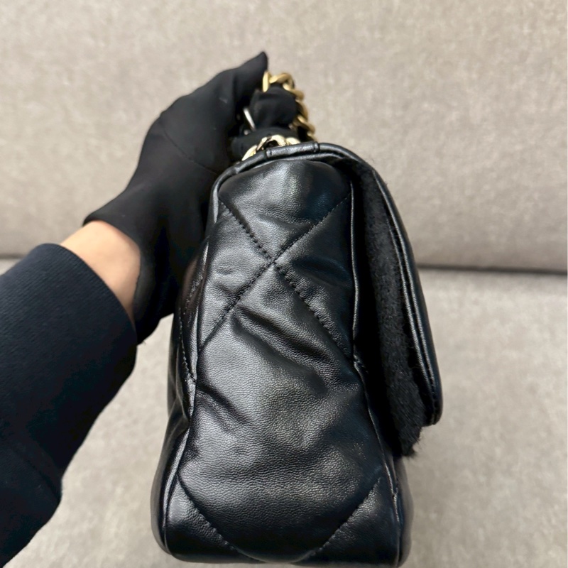 香奈兒19bag 黑銀-4