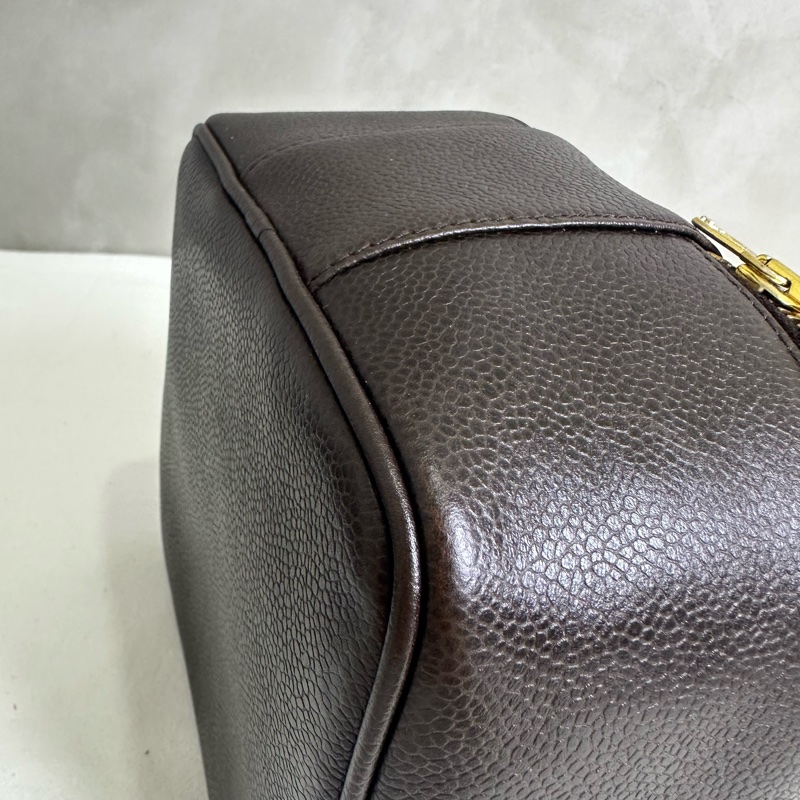 Chanel 手提包 化妝包 魚子醬 中古款 vingage 出清特價-12