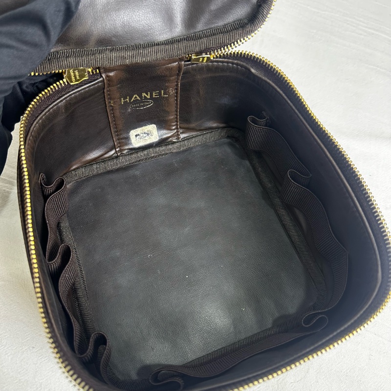 Chanel 手提包 化妝包 魚子醬 中古款 vingage 出清特價-18